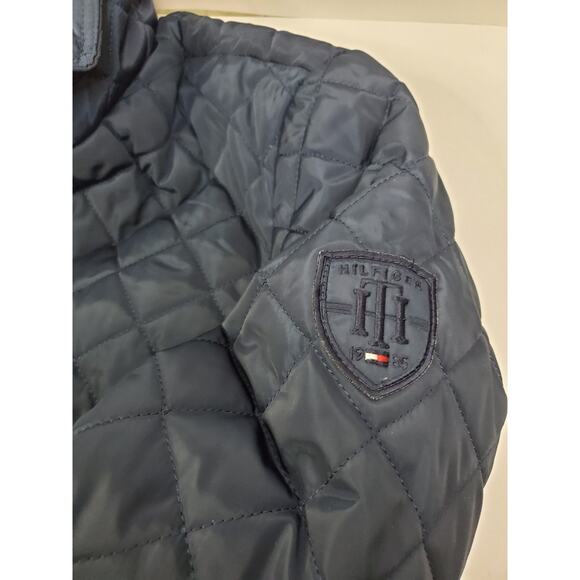 Tommy Hilfiger Jacket Womens XL Navy Blue Quilted Zip Classic Casual - Picture 7 of 11
